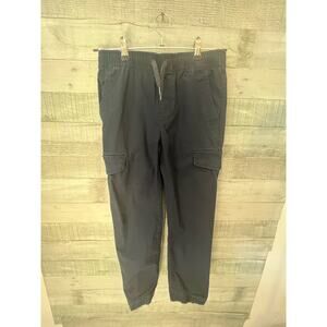 Old Navy Pants Boys Large 10-12 Cargo Navy Drawstring Tapered